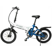 ЭЛЕКТРОВЕЛОСИПЕД ELBIKE GANGSTAR ELITE 1500W 48V в бело-синем цвете