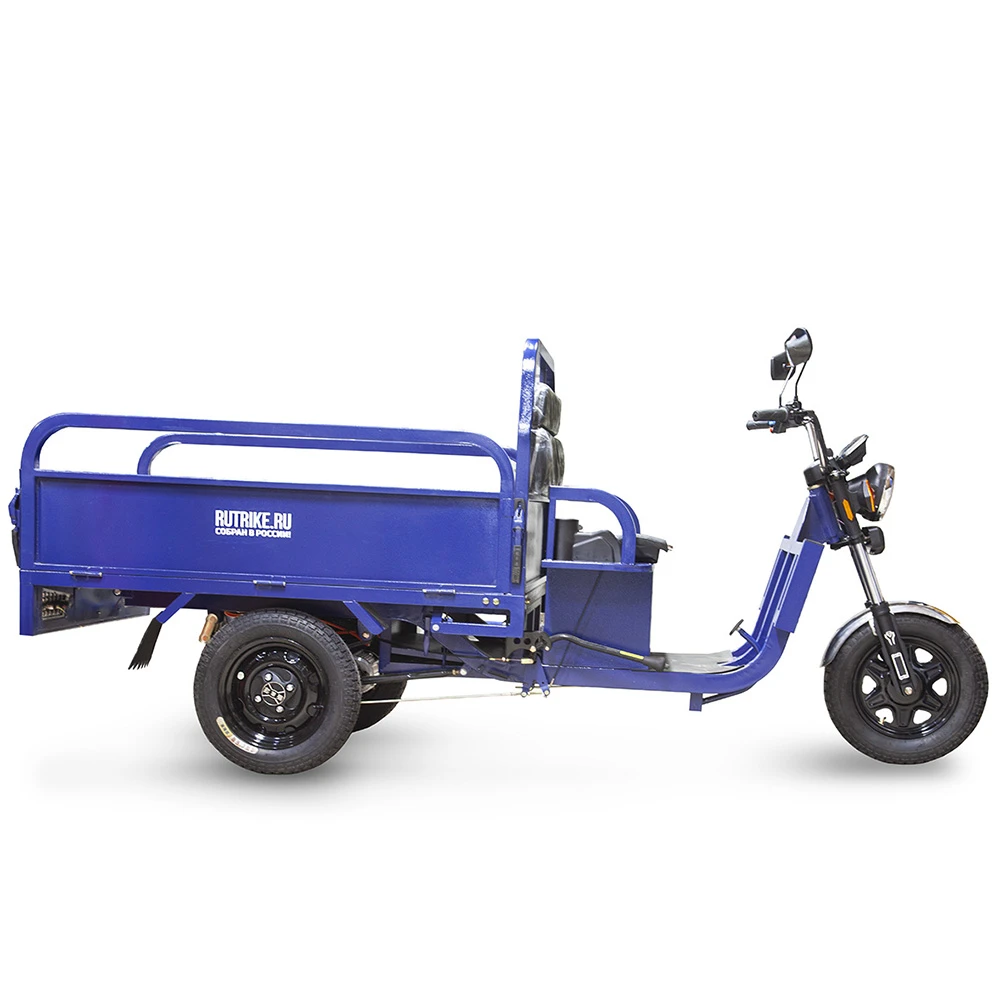 Грузовой электротрицикл Rutrike Партнёр 1500 48V1200W Синий 1